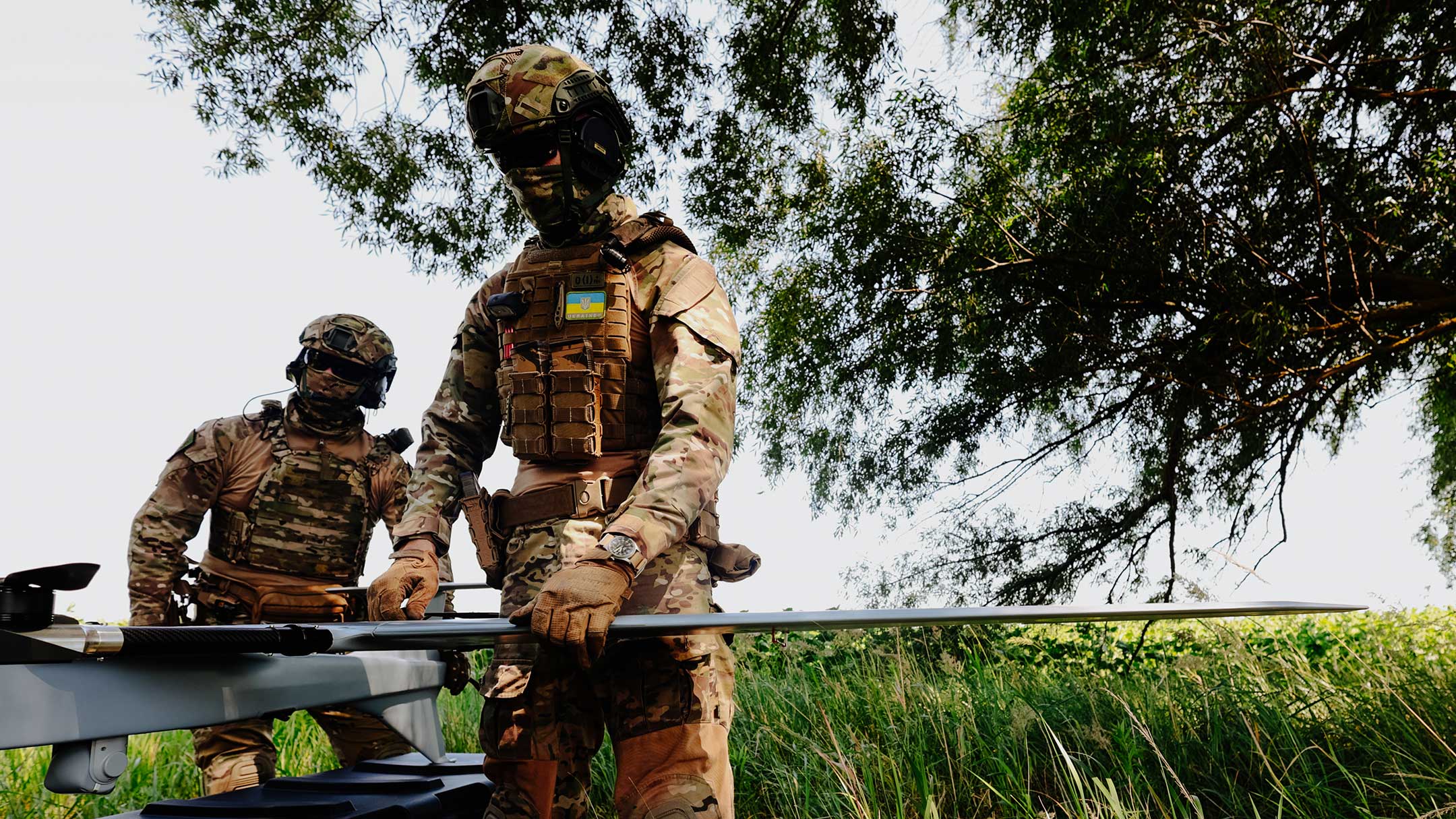 Ukrainian SSO with drone